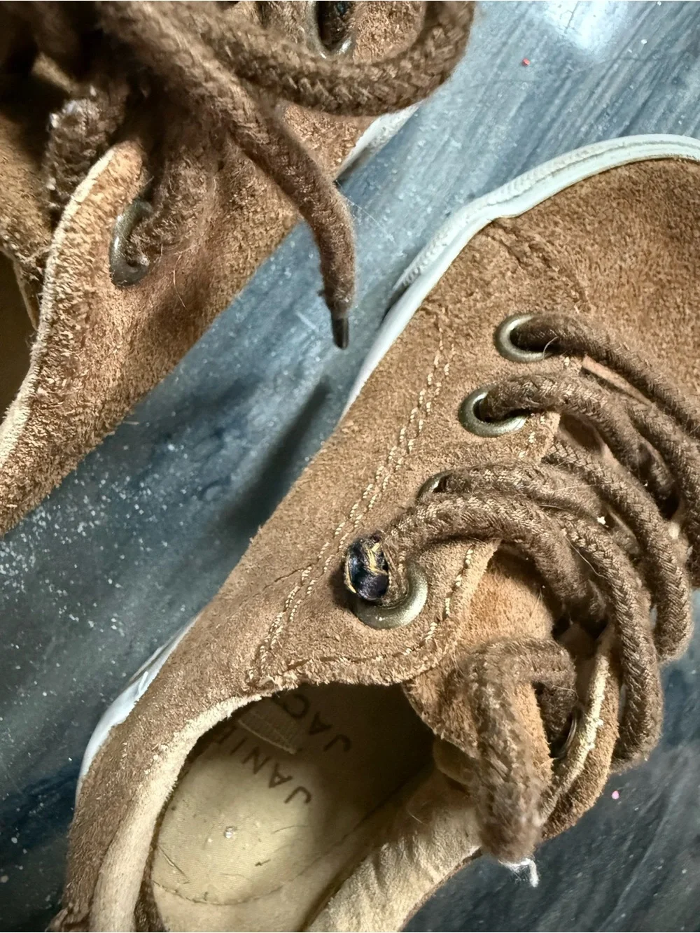 Janie and Jack cognac suede